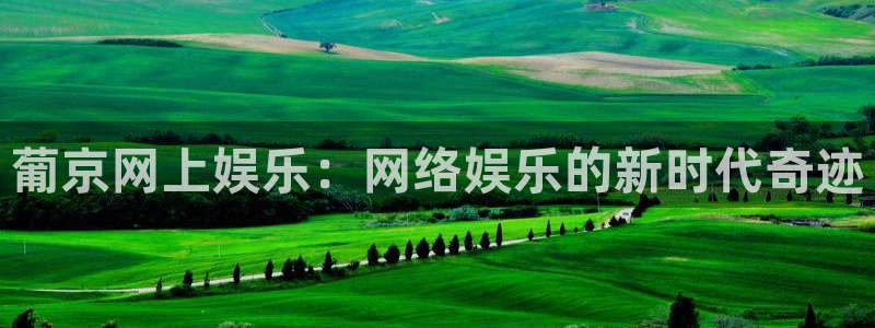 泰达娱乐平台注册：葡京网上娱乐：网络娱乐的新时代奇迹
